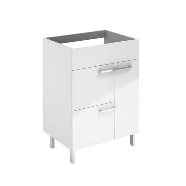 WS Bath Collections Elegance 23.6 in. W x 18.0 in. D x 32.5 in. H Bath Vanity Cabinet Only in Glossy White