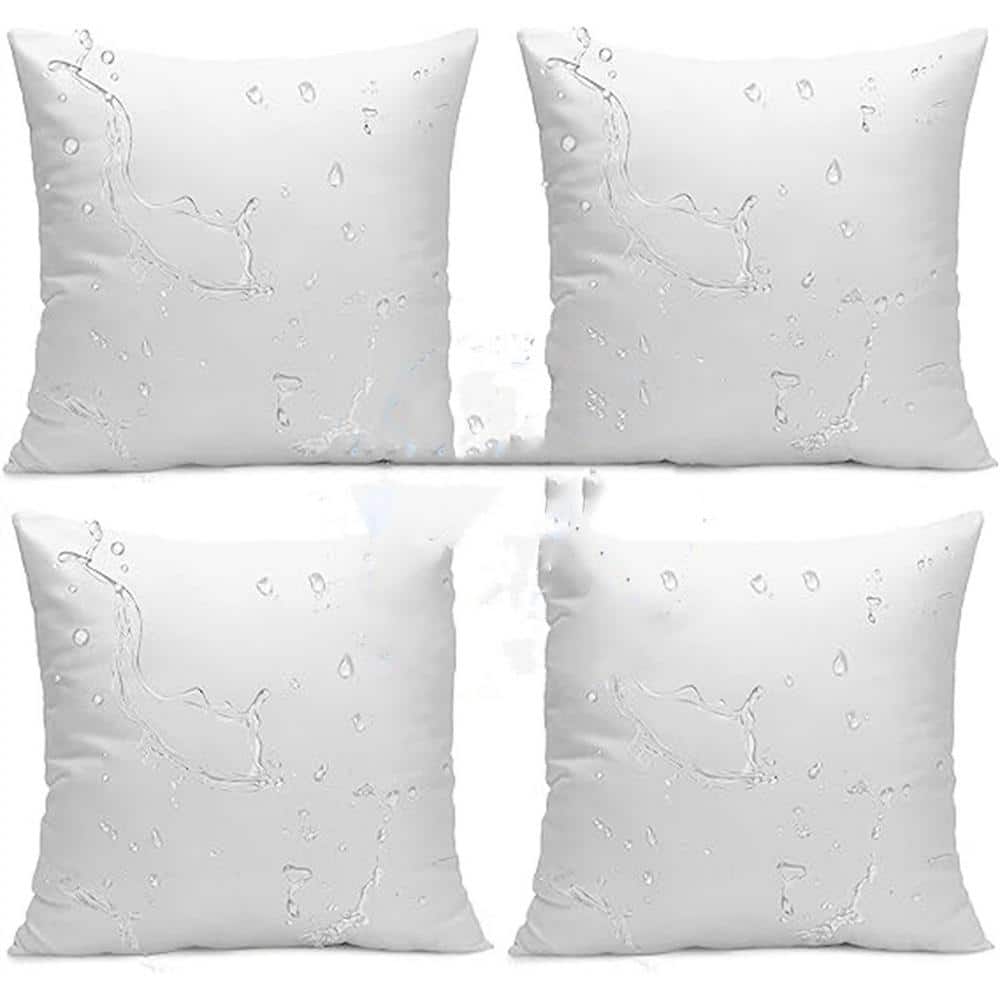 18 X 18 Throw Pillow Inserts(Set of 4), Square Decorative Pillow Forms,  Hypoalle