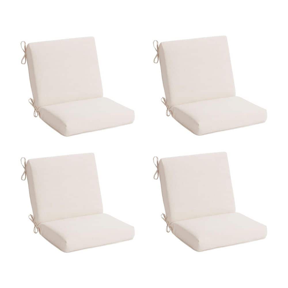 Hampton Bay 20 in. W x 17 in. D CushionGuard Mid Back Dining Chair