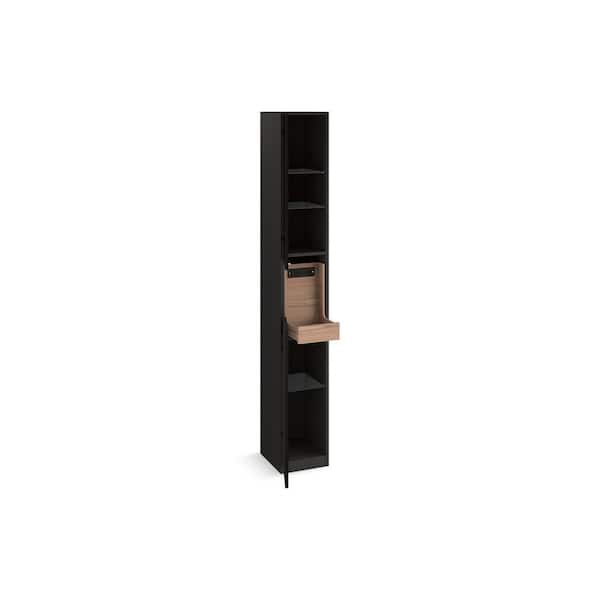 KOHLER Spacity 12 in. W x 13.68 in. D x 80 in. H Bath Vanity Cabinet without Top in Dark Steel