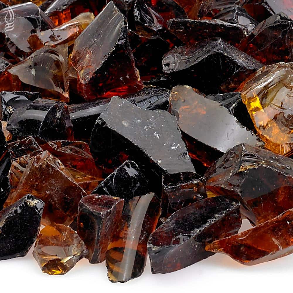 Auburn Recycled Fire Pit Glass - Medium (18-28 mm) 10 lbs. Bag
