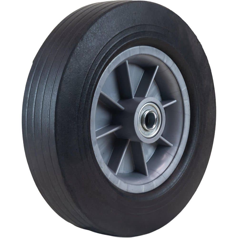 10 x 2.5 Ribbed Solid Tire Plastic Hub Assembly (5/8 in. Offset) price history on PriceWatchPro