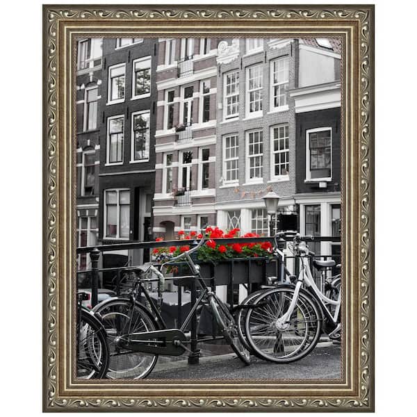 Amanti Art 11 in. x 14 in. Parisian Silver Wood Picture Frame Opening Size