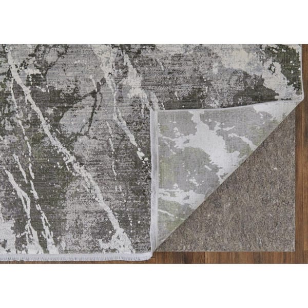 12 ft. x 18 ft. Taupe, Gray Abstract Area Rug