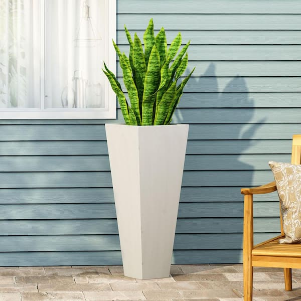 Noble House Biddle 27.5 in. Tall White and Brown Concrete Lightweight Goose  Planter 105953 - The Home Depot