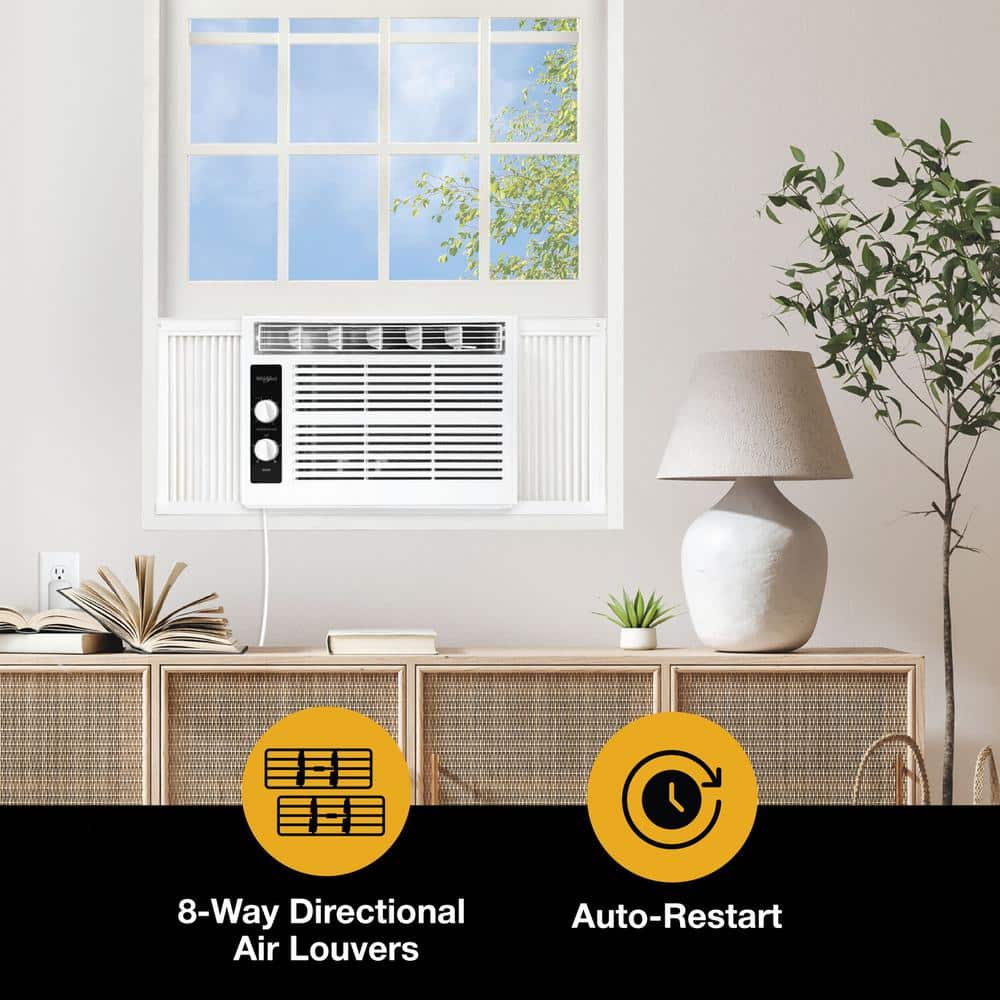 Whirlpool 5000 BTU White Window Air Conditioner
