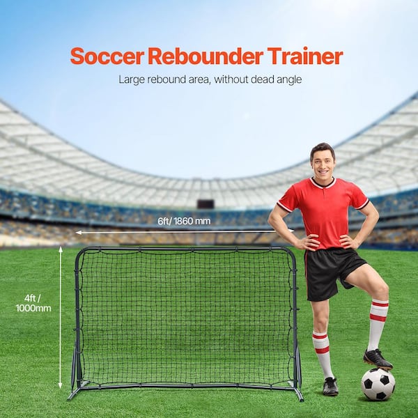 スポーツトイ・アクショントイ slim rebound jakebllockyoyo SKYSHALO Soccer Rebound Trainer, 6x4FT Iron Soccer Training