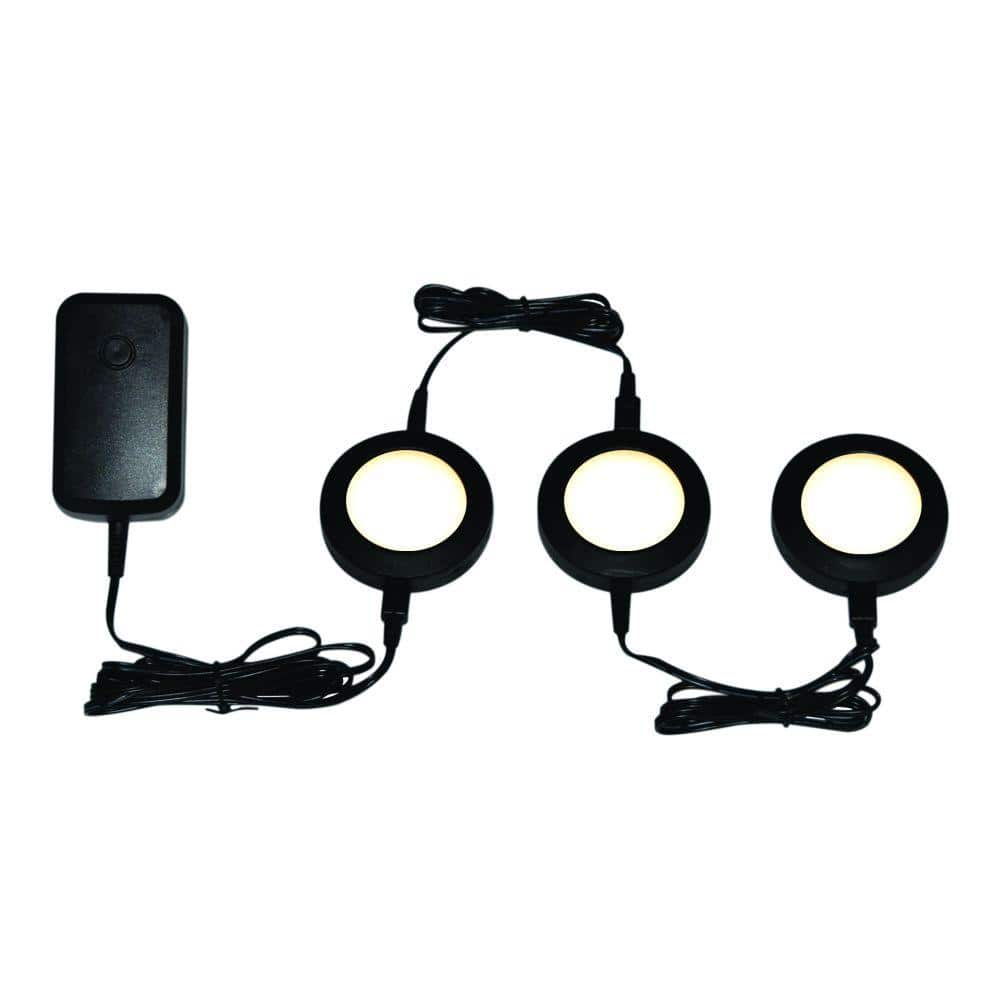 Commercial Electric 6-light Under Cabinet Black Puck Kit for sale online 