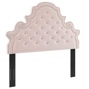 Diana Tufted Performance Velvet Twin. Headboard in Pink
