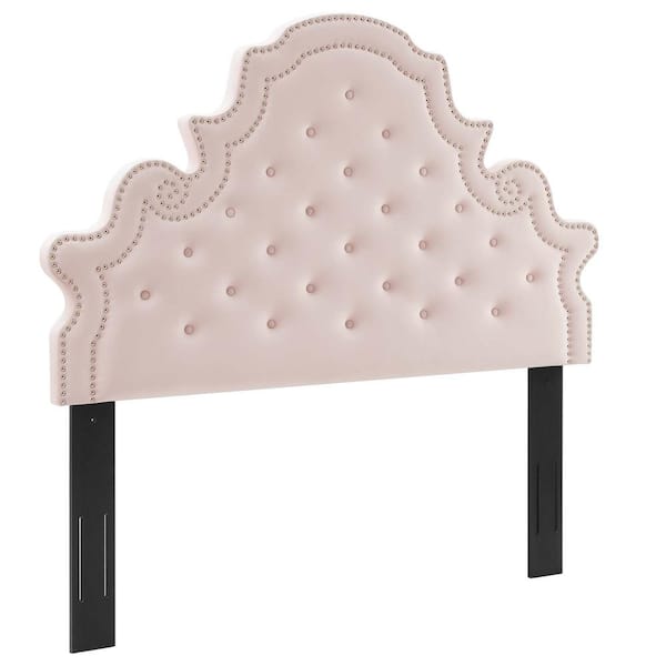 MODWAY Diana Tufted Performance Velvet Twin. Headboard in Pink
