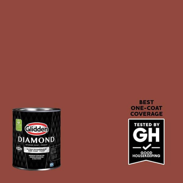 Glidden Diamond 1 qt. PPG1065-7 Cedar Chest Eggshell Interior Paint with Primer