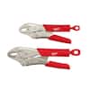 Milwaukee Torque Lock Curved Jaw Locking Pliers Set (2-Piece) 48-22-3402