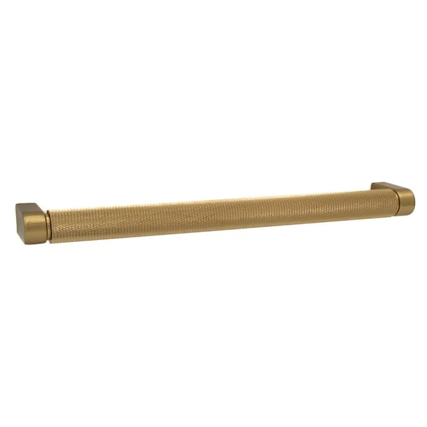 Kent Knurled 8 in. (203 mm) Center-to-Center Industrial Satin Brass Bar Drawer Pull