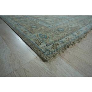 Brown 8 ft. x 8 ft. Hand Knotted Wool Classic Oushak Rug Area Rug