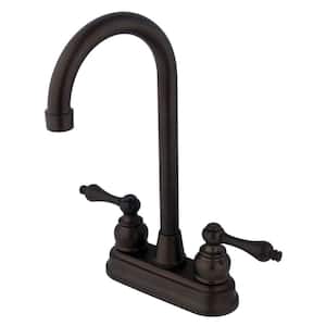 Victorian Two Handle Bar Faucet in Oil Rubbed Bronze