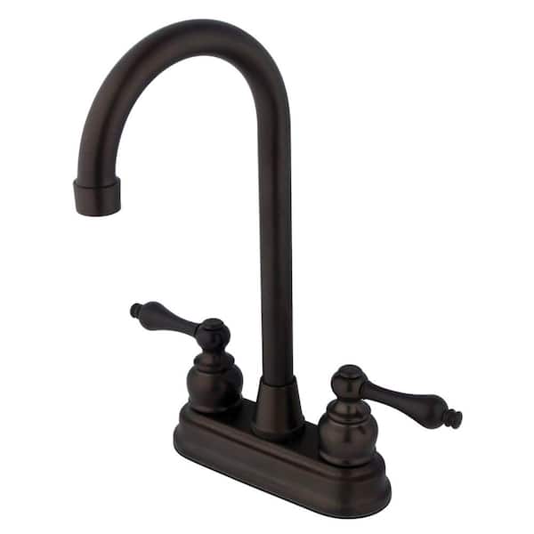 Kingston Brass Victorian Two Handle Bar Faucet in Oil Rubbed Bronze