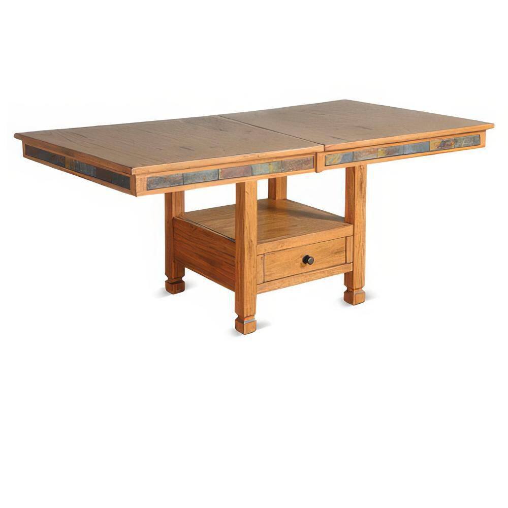 Marv Brown Wood 42 in. 4-Legs Dining Table Seats-8 price history on PriceWatchPro