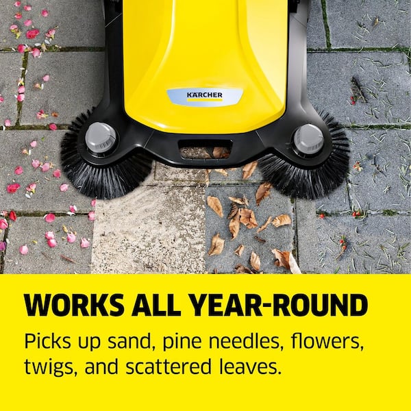 Karcher S 6 Twin Outdoor Hand Push Walk-Behind Floor Sweeper - 10