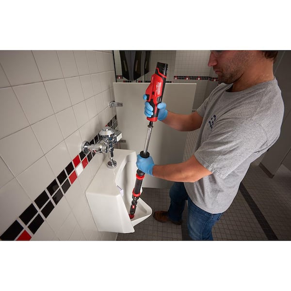 Milwaukee Updated the M12 Cordless TrapSnake for Clogged Urinals