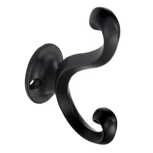 3-11/16 in. (94 mm) Wrought Iron Classic Wall Mount Hook