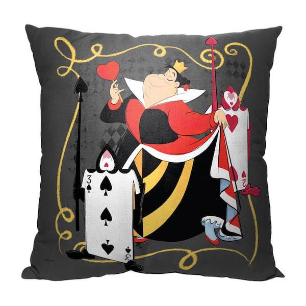 THE NORTHWEST GROUP Disney Alice In Wonderland The Queens Way Multi-Colored Throw Pillow
