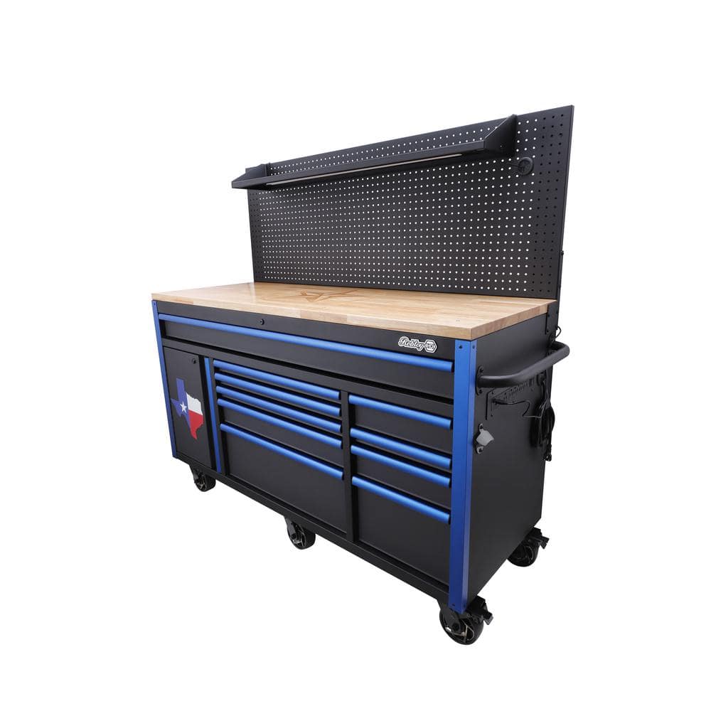 Husky Heavy-Duty 61 in. W x 23 in. D 10-Drawer 1-Door Tool Chest