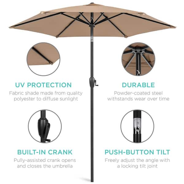 11 double layer patio umbrella Amazon.com : Outsunny 11ft Cantilever Patio Umbrella with Base, Double Top  Hanging Aluminum Offset Umbrella with 360 Rotation, Easy Tilt, 8 Ribs,  Crank, Cross Base for Backyard, Brown : Patio, Lawn & Garden