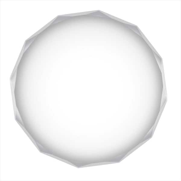 24 in. W x 24 in. H Round Frameless Beveled Edge Wall Bathroom Vanity Mirror