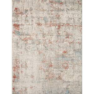 Estelle Ivory/Multi 9 ft. 3 in. x 12 ft. 10 in. Abstract Polypropylene/Polyester Area Rug