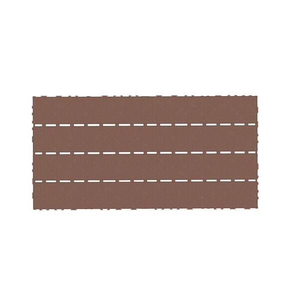 Afoxsos 24 in. x 12 in. Polypropylene Material DIY Module Deck Tile in Dark Gray, Quick and Easy to installation (24 per Case)
