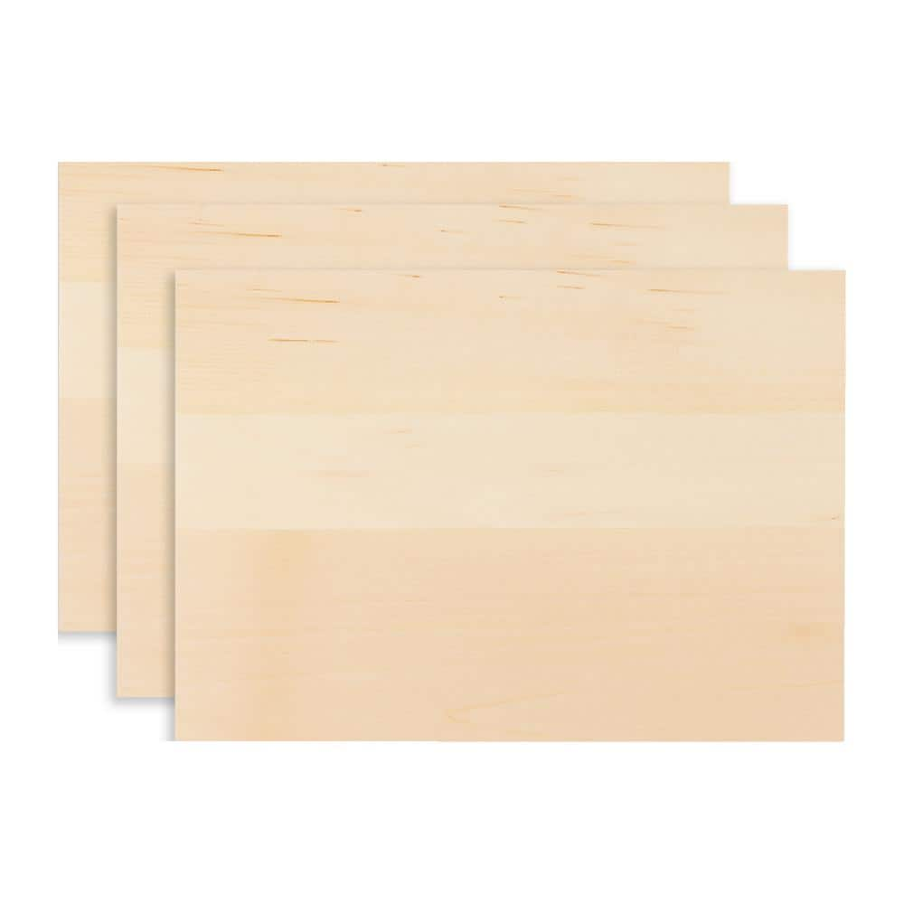 Walnut Hollow 3/4 in. x 12 in. x 16 in. Edge-Glued Basswood Hardwood Boards (3-Pack)