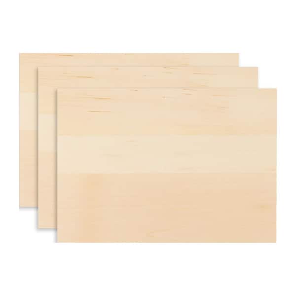 Walnut Hollow 3/4 in. x 12 in. x 16 in. Edge-Glued Basswood Hardwood Boards (3-Pack)
