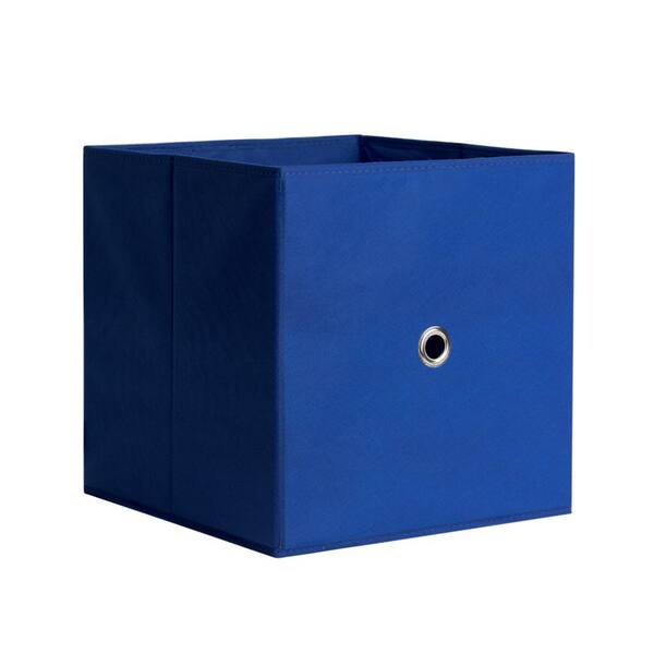 iCube 13 in. D x 13 in. H x 13 in. W Royal Blue Fabric Cube Storage Bin