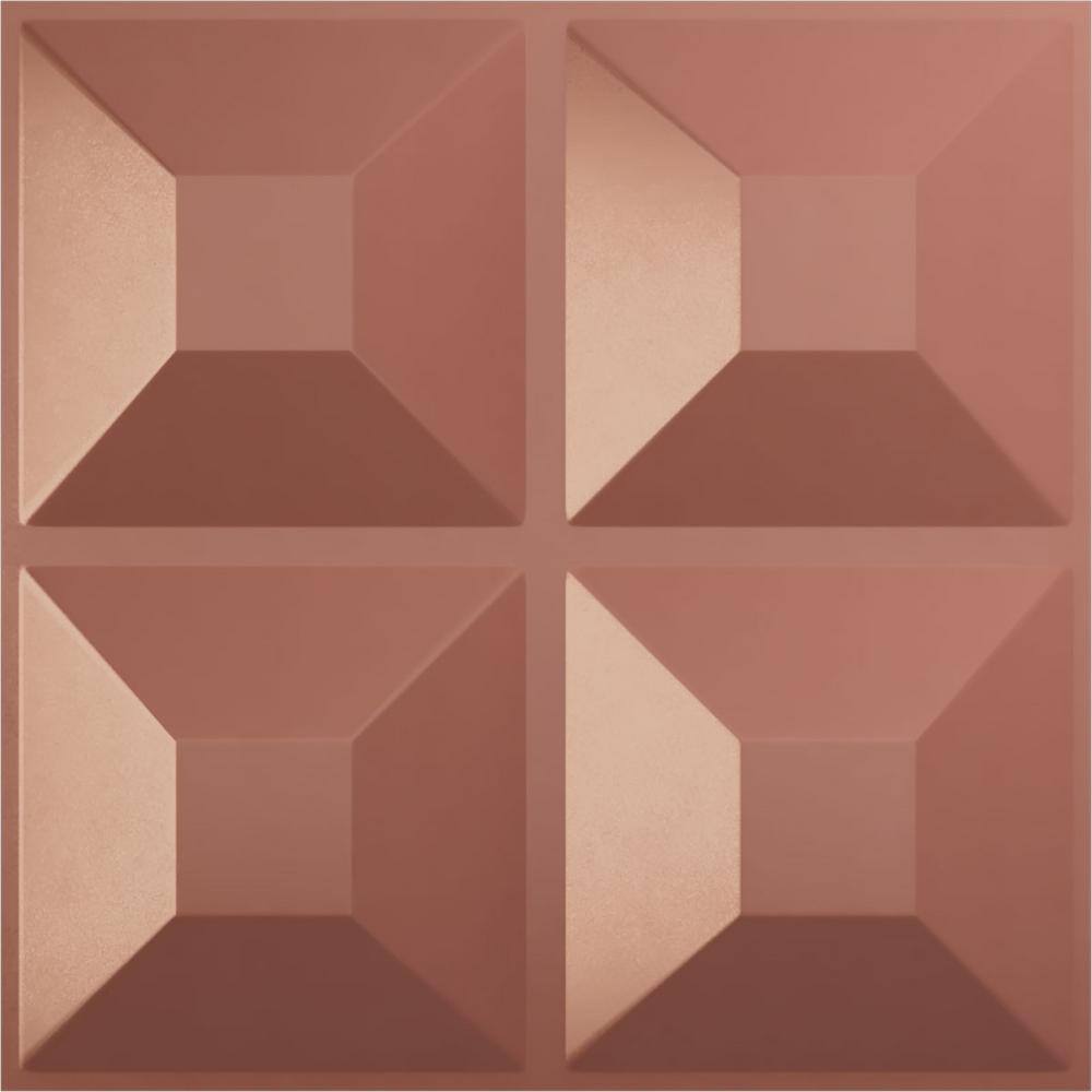 Universal Pearl Metallic Champagne Pink 3D Textured PVC Wall Panel