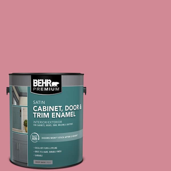 BEHR PREMIUM 1 gal. #M140-4 Fruit Cocktail Satin Enamel Interior/Exterior Cabinet, Door & Trim Paint