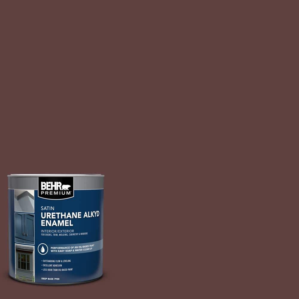 1 qt. #BXC-21 Chicory Root Satin Enamel Urethane Alkyd Interior/Exterior Paint product image for price tracking
