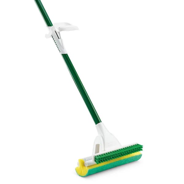 Libman Nitty Gritty Roller Sponge Mop with Scrub Brush