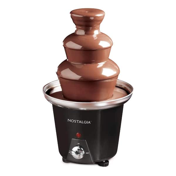 Nostalgia Black 3 Tier Chocolate Fountain