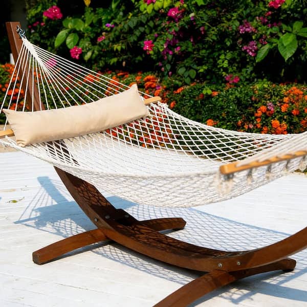 12 ft. Portable Hammock Bed Double Hammock with Spreader Bar in