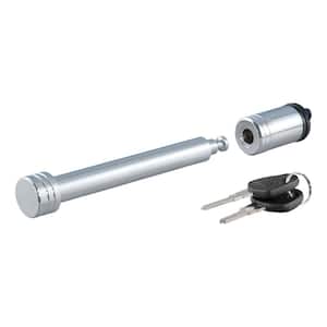 Trailer Coupler Lock for 1-7/8 in. or 2 in. Flat Lip Couplers (Grey Aluminum)