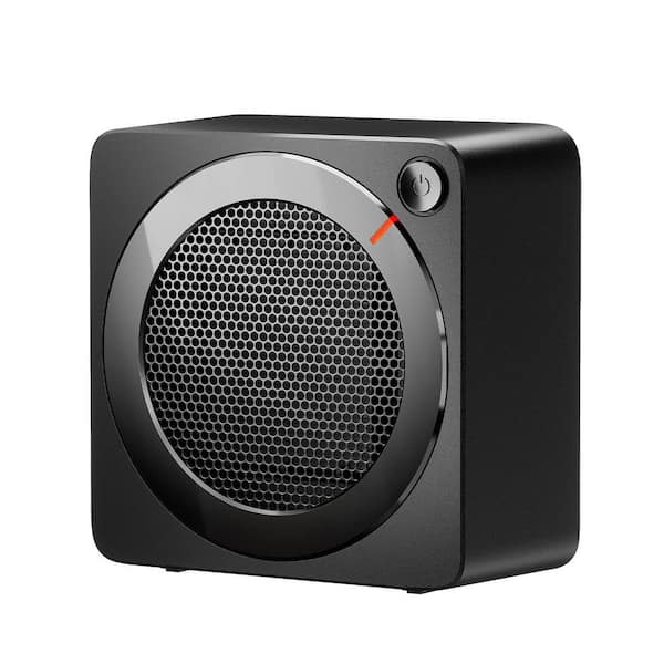 500W Indoor Electric PTC Ceramic Space Heater with Overheating & Tip-Over Protection, Compact Portable for Office Home