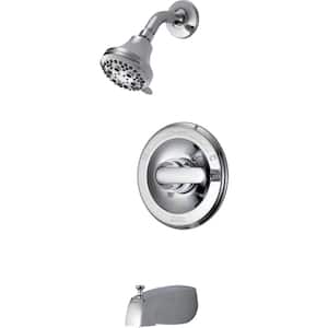 Classic Single-Handle 5-Spray Tub and Shower Faucet in Chrome (Valve Included)