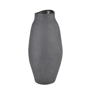 Moore Ceramic 3.5 in. Decorative Vase in Black - Tall