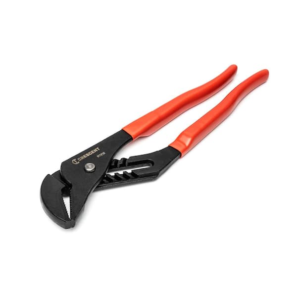 Crescent 12 in. Straight Jaw Black Oxide Tongue and Groove Pliers with Dipped Grips