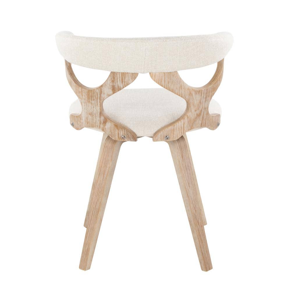Cream White Velvet Upholstered Swivel Side Chair with Wood Frame
