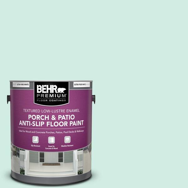 BEHR PREMIUM 1 gal. #HDC-MD-19 Soft Mint Textured Low-Lustre