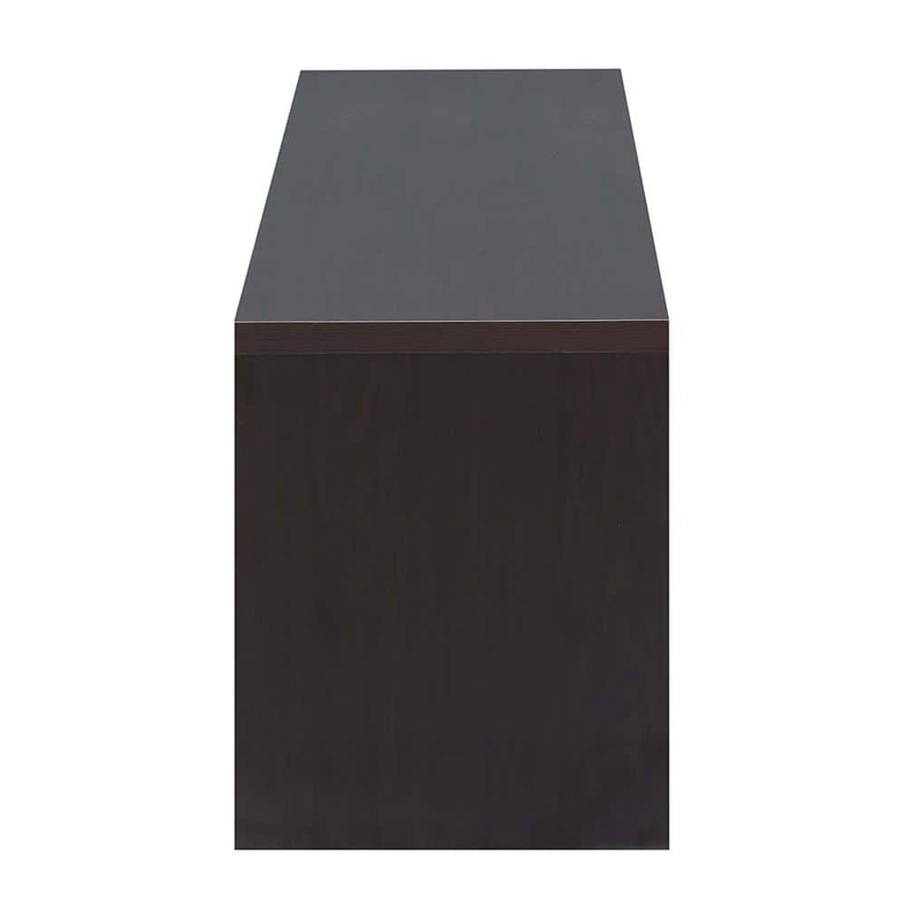 Lexington Espresso 60" TV Stand with Louvered Cabinets and Shelves