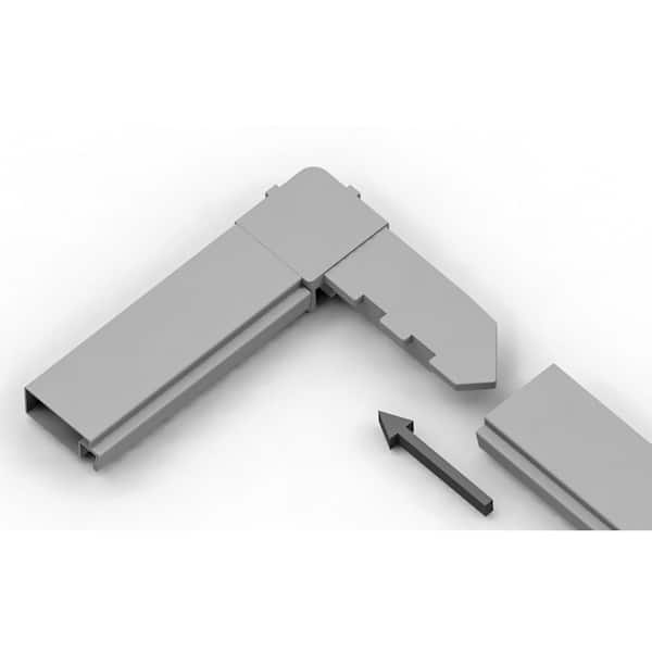 5/16 in. Mill Plastic Screen Frame Corners (4-Pack)