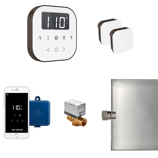 Mr. Steam AirButler Max Package White in Oil Rubbed Bronze