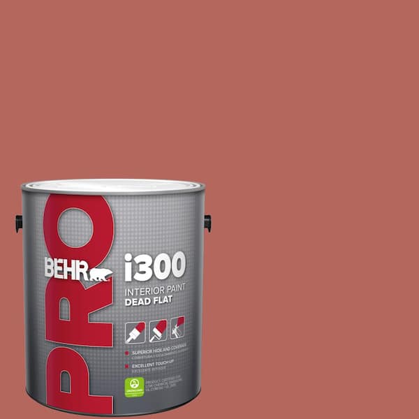 1 gal. #180D-6 Mineral Red Dead Flat Interior Paint